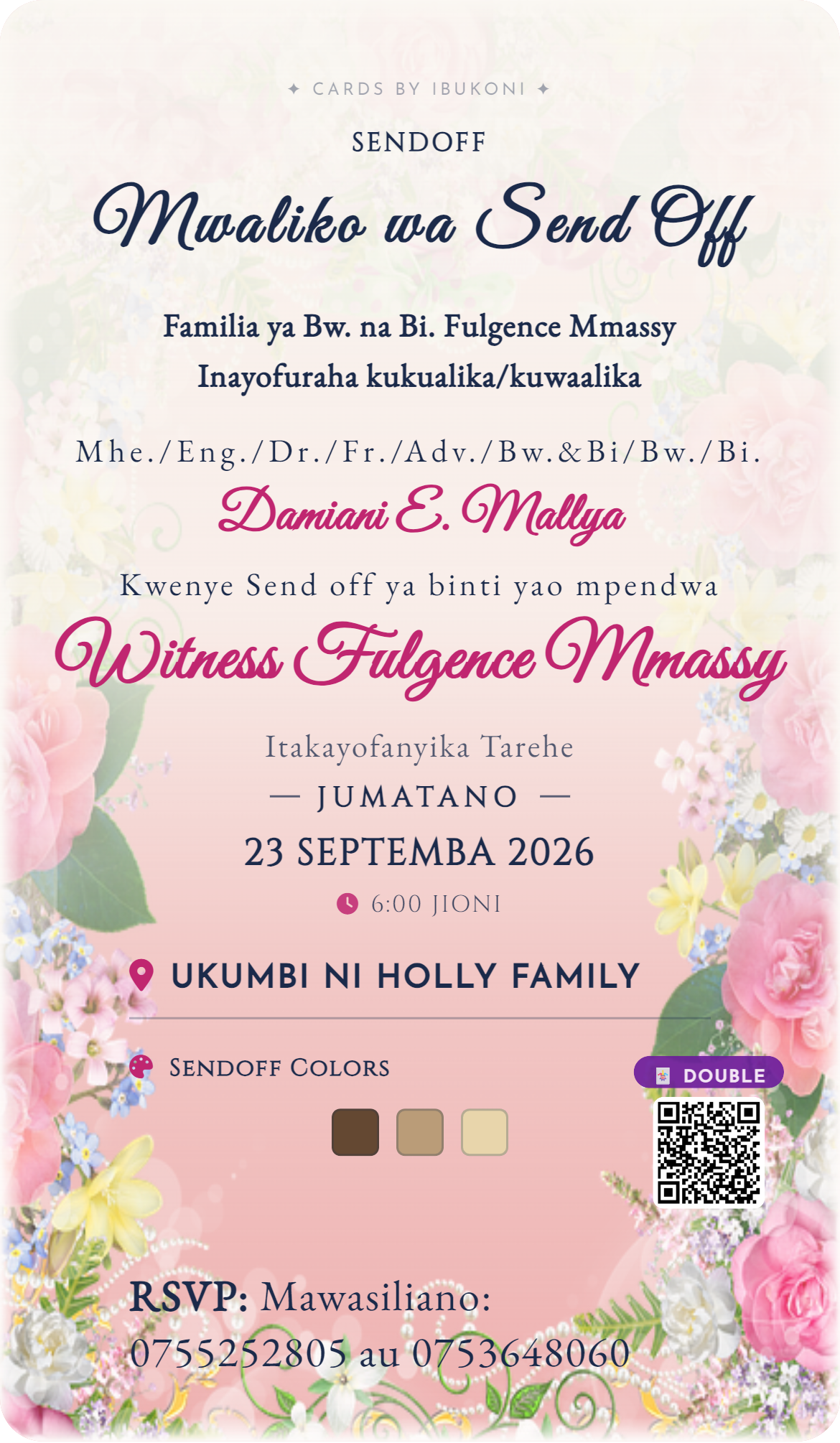 Cards by Ibukoni invitation