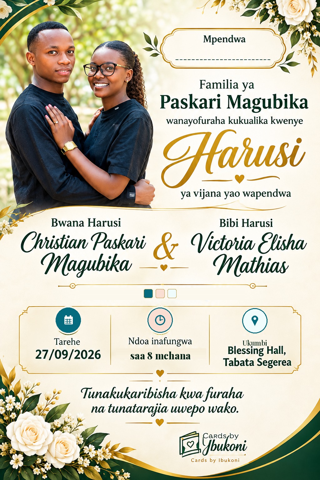 Cards by Ibukoni — invitation worthy of the moment